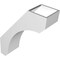 Ekena Millwork 5 1/2-in. W x 16-in. D x 20-in. H Legacy Architectural Grade PVC Knee Brace BRCP055X16X20LEC - alternate 4